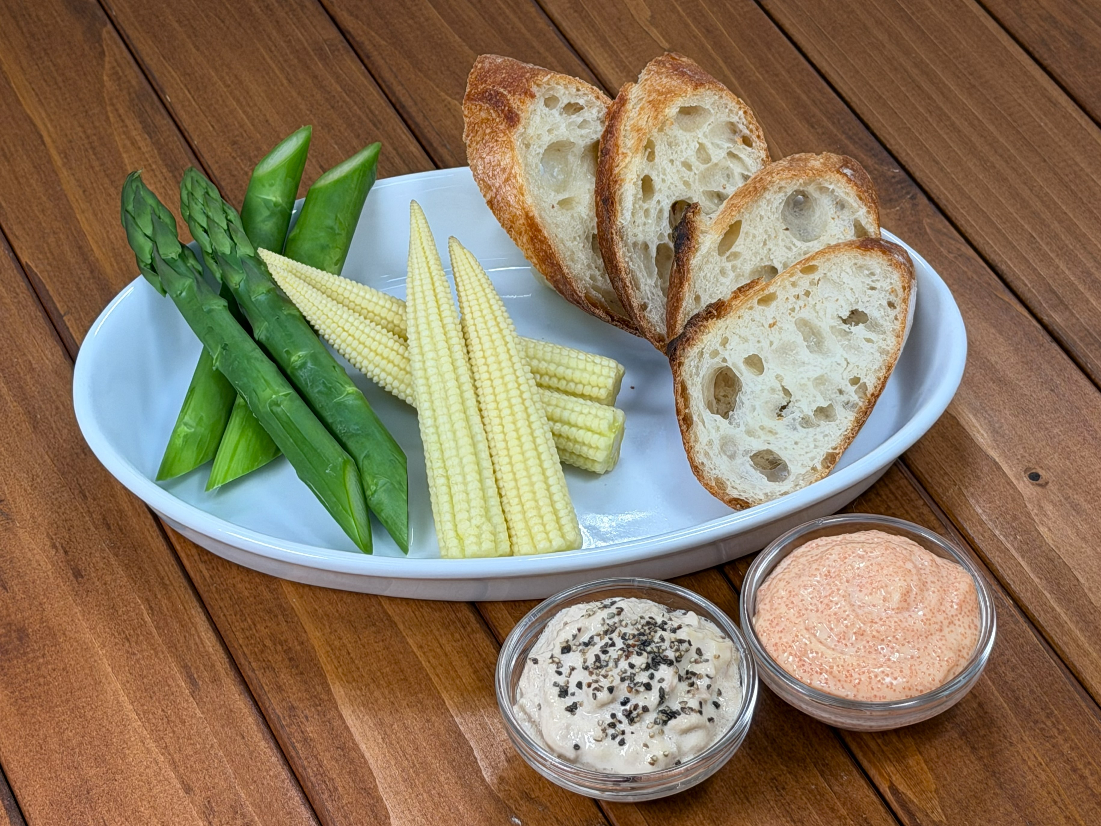 ベビーコーンのツナ＆たらマヨディップサラダ